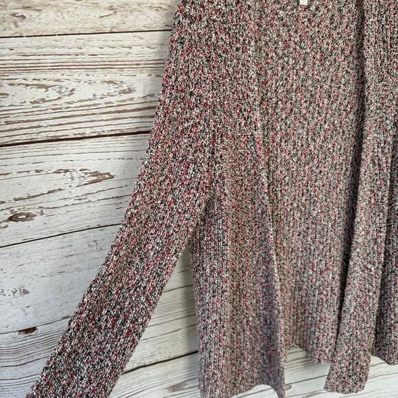 J Jill Women's Multicolor Open Front Knit Cardigan Sweater Size Large - Picture 4 of 10